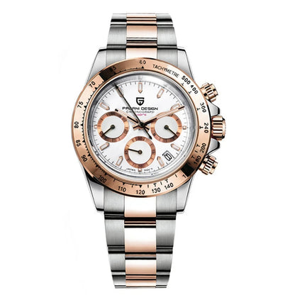 PAGANI DESIGN 2023 New Black Mens Watches Brand Luxury Quartz Watch For Men Chronograph Sports Waterproof Luminous Reloj Hombre