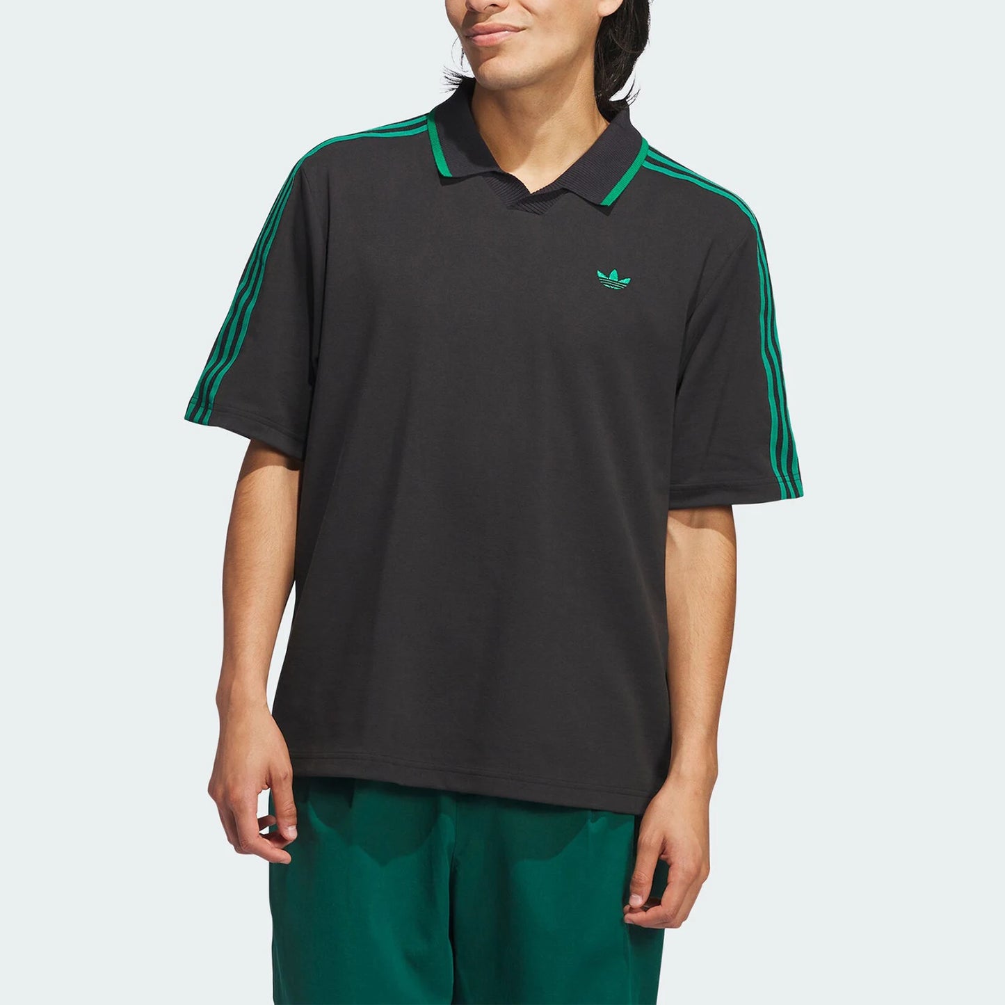 Adidas Originals Men's Fashion Collar Simple Polo Shirt JE6721