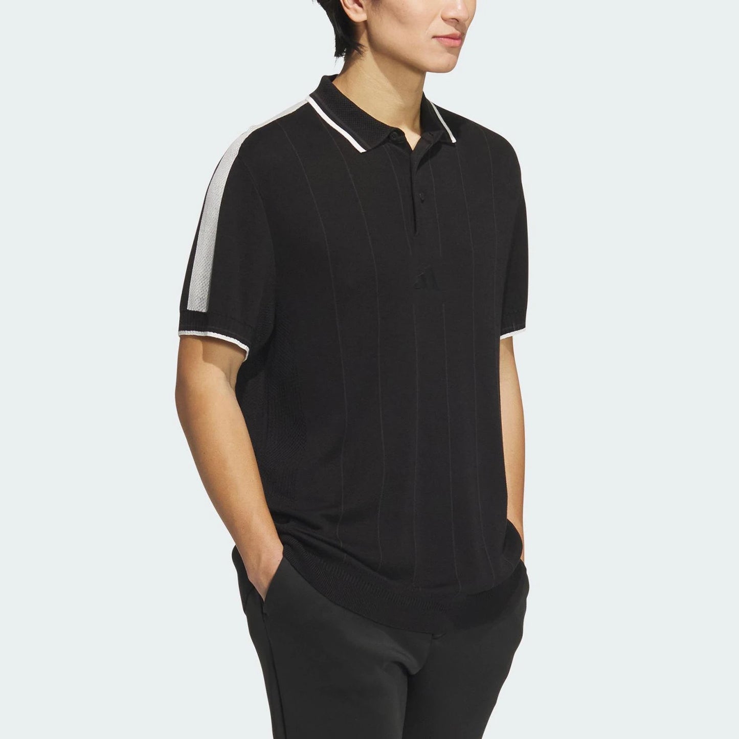 Adidas genuine summer new men's golf knitted polo shirt JG1359