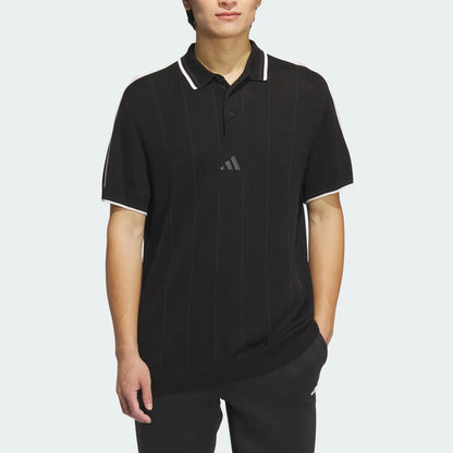 Adidas genuine summer new men's golf knitted polo shirt JG1359
