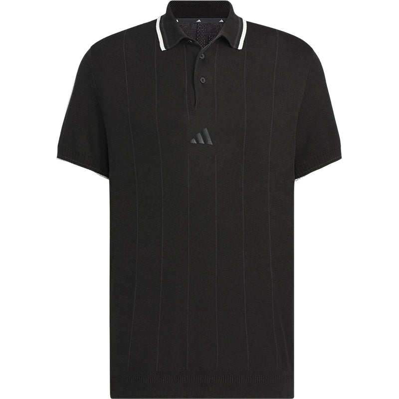 Adidas genuine summer new men's golf knitted polo shirt JG1359